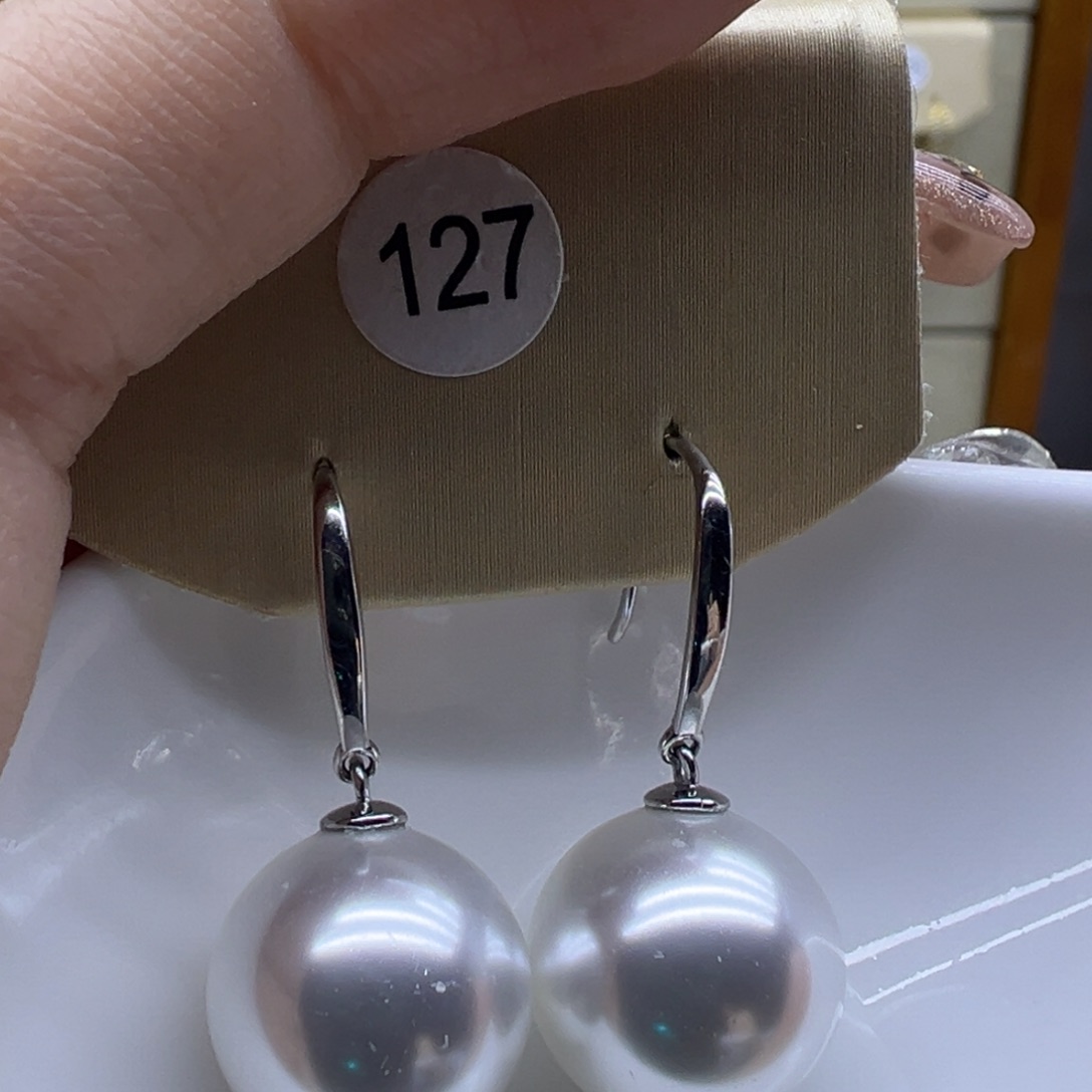 耳饰淡水珍珠银S925镶嵌