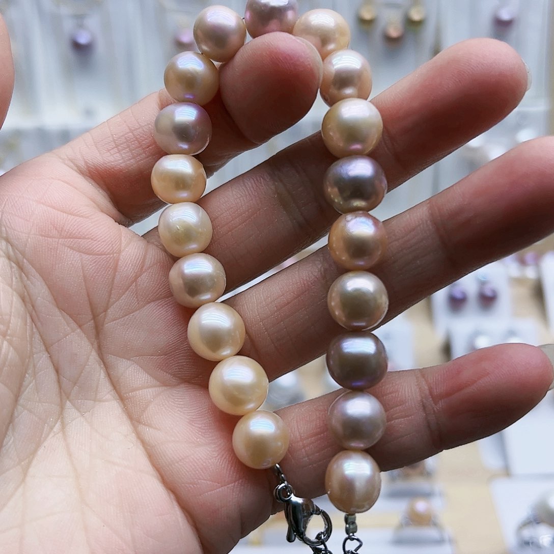 淡水珍珠手串合金