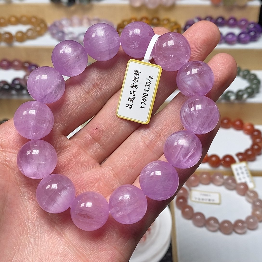 锂辉石手串15.2未镶嵌手串15.2