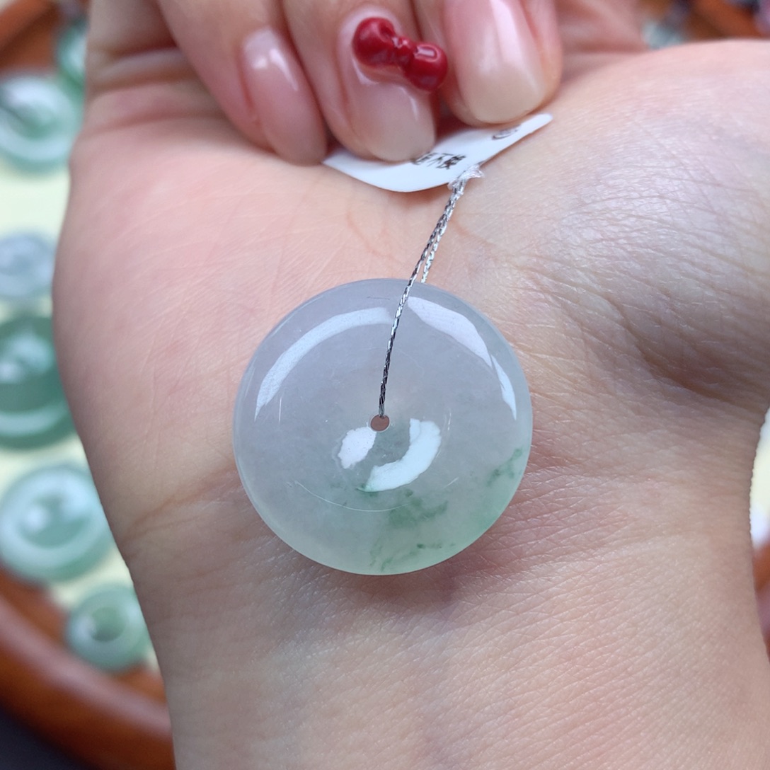 翡翠未镶嵌颈饰吊坠22.4/5.5mm