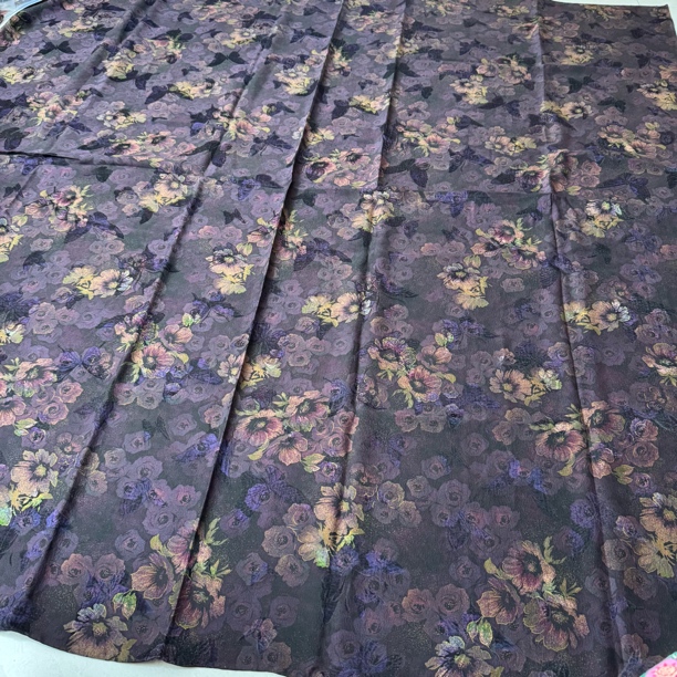 丝纡---紫美人  湖丝重缎香云纱桑蚕丝160*160围巾披肩