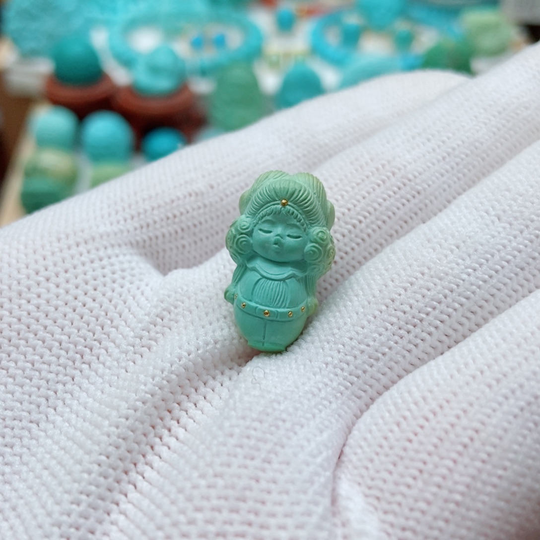 绿松石未镶嵌嘟嘟嘴