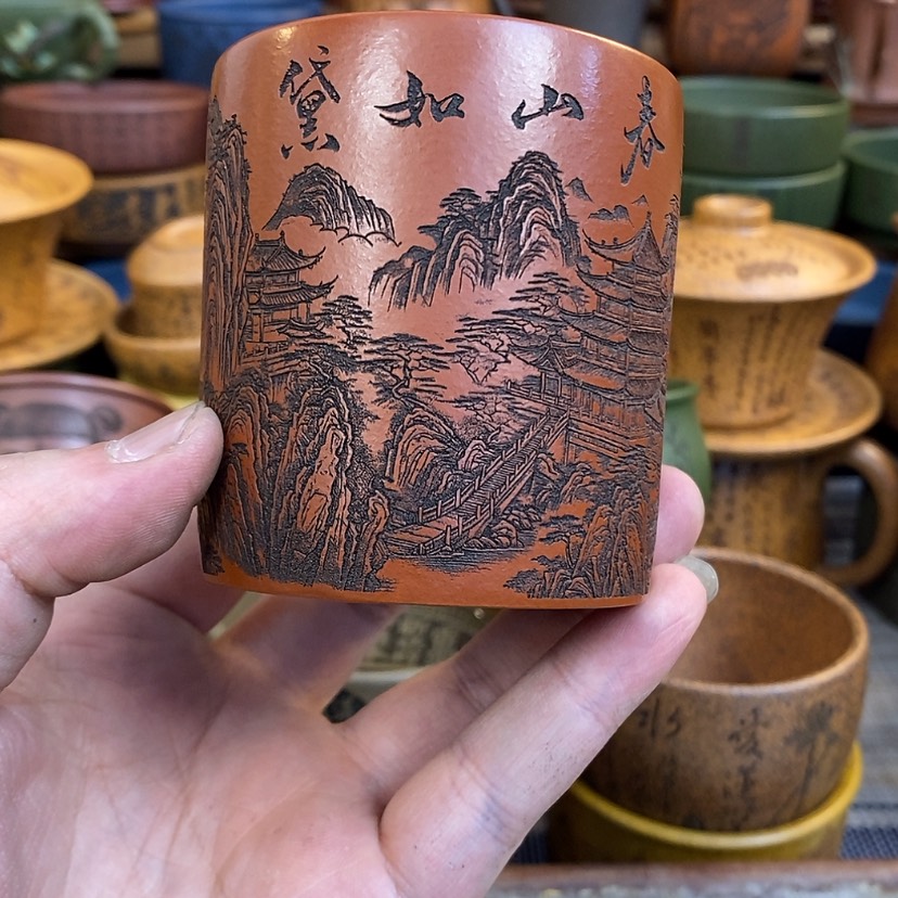 【闪购商品】紫砂杯子宜兴全手工紫砂杯