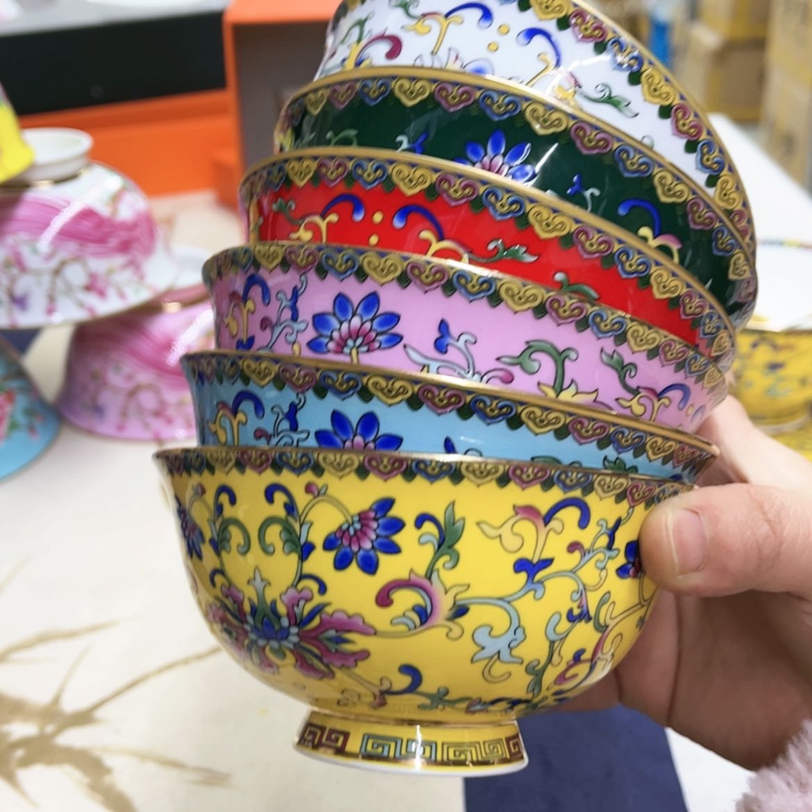 【闪购商品】骨瓷5英寸6混。。。。。。