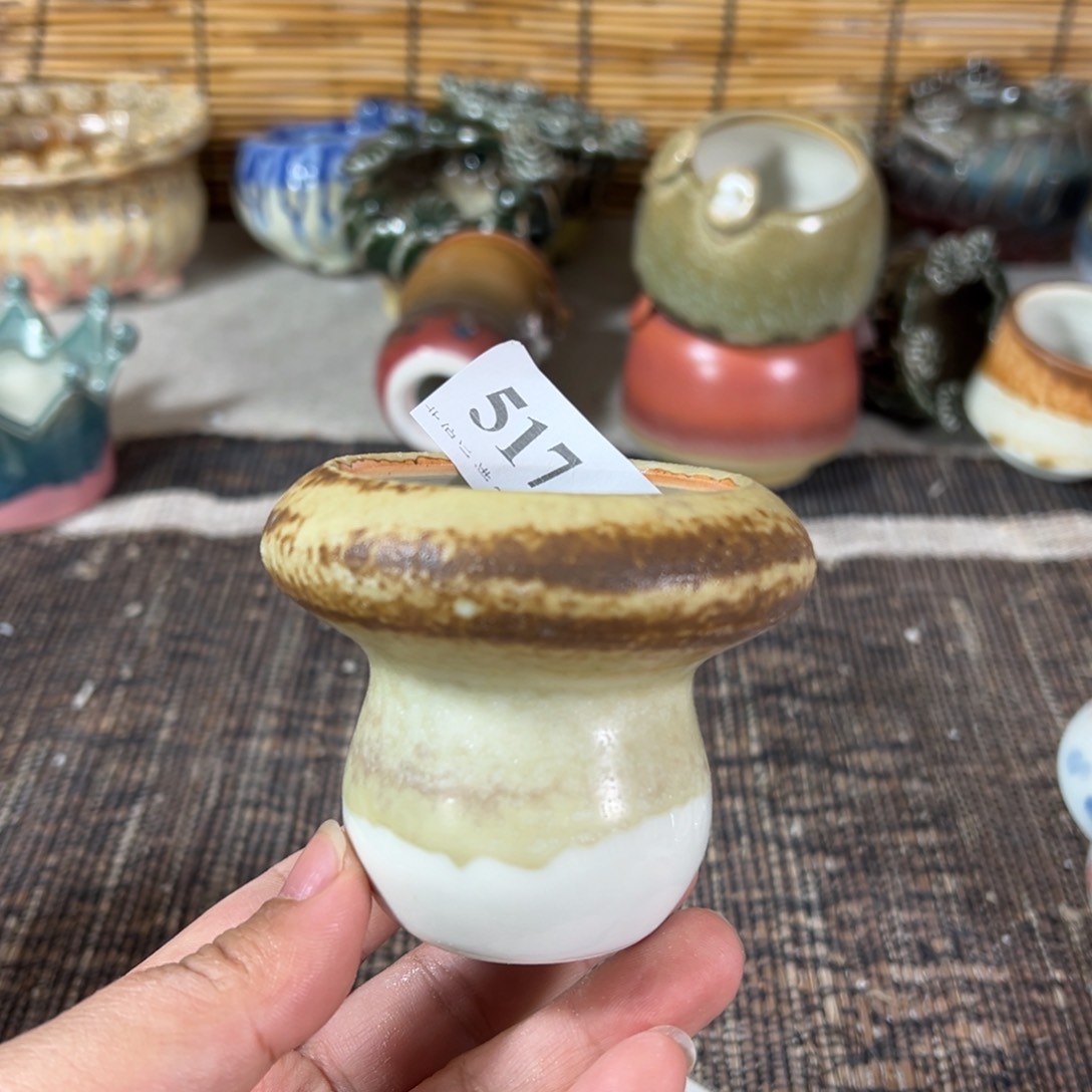 陶瓷景德镇手工花盆