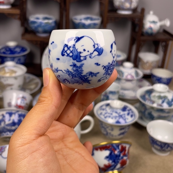 杯子手工手绘蛋蛋杯