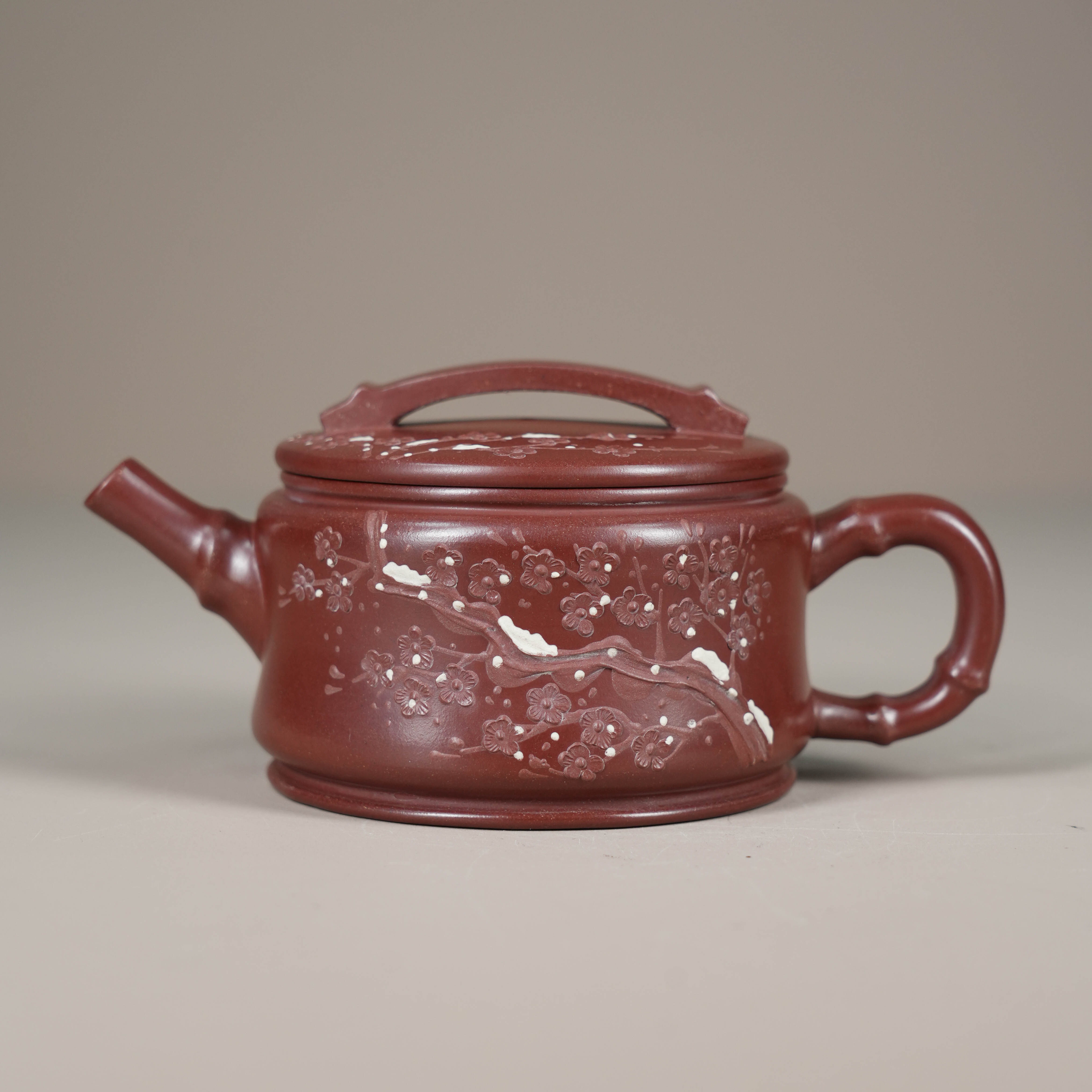 A1931009 汉瓦壶 紫砂壶 红皮龙 4