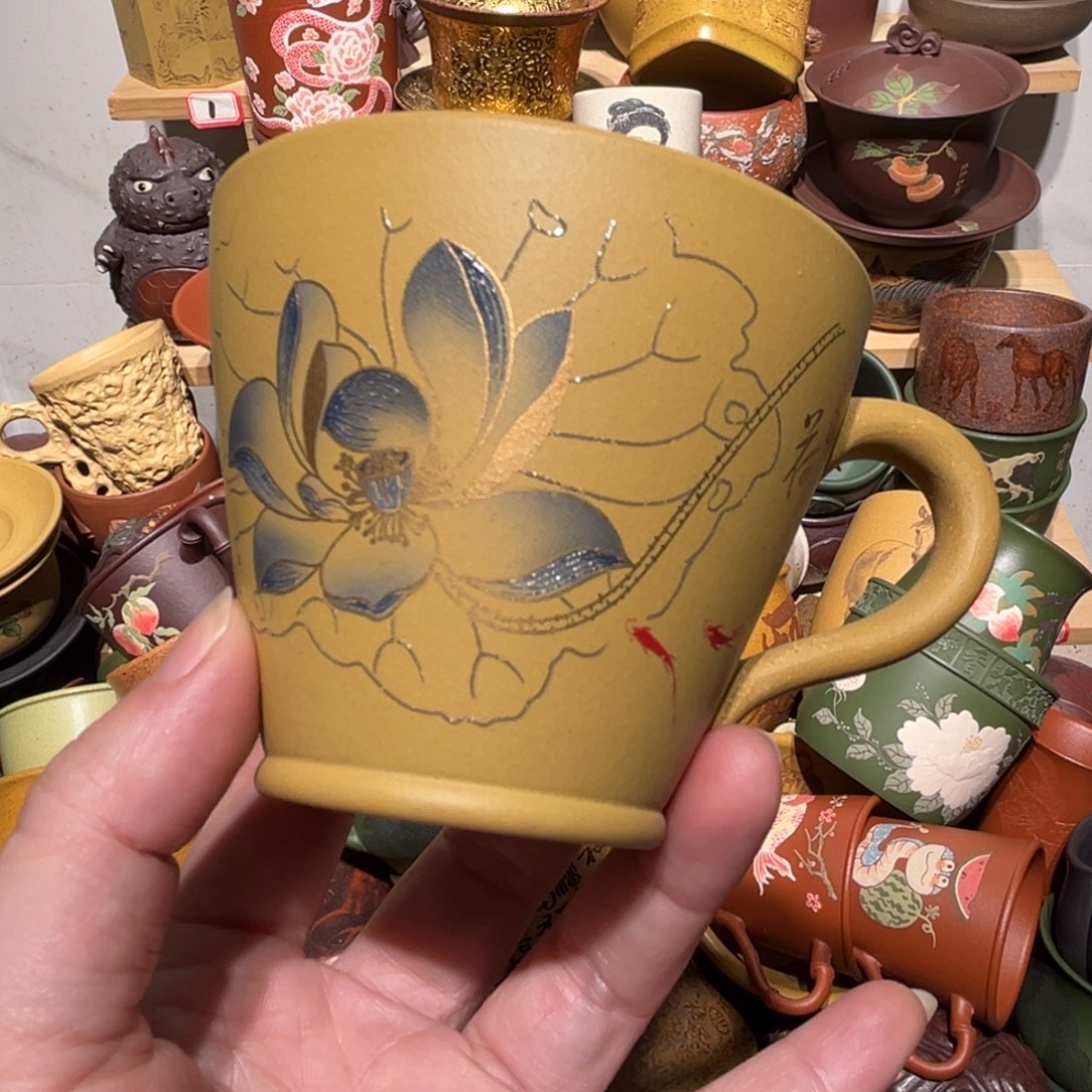 紫砂茶杯宜兴紫砂主人杯