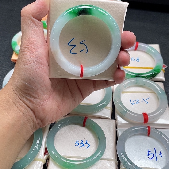 未镶嵌手镯翡翠圈口5354
