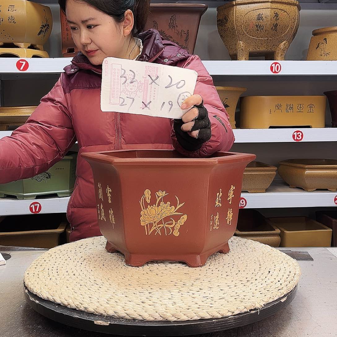 紫砂花盆紫砂花盆