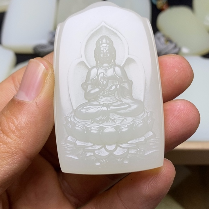 观音厚12.6+卡37×61.6精品46中号观音牌精雕工艺A