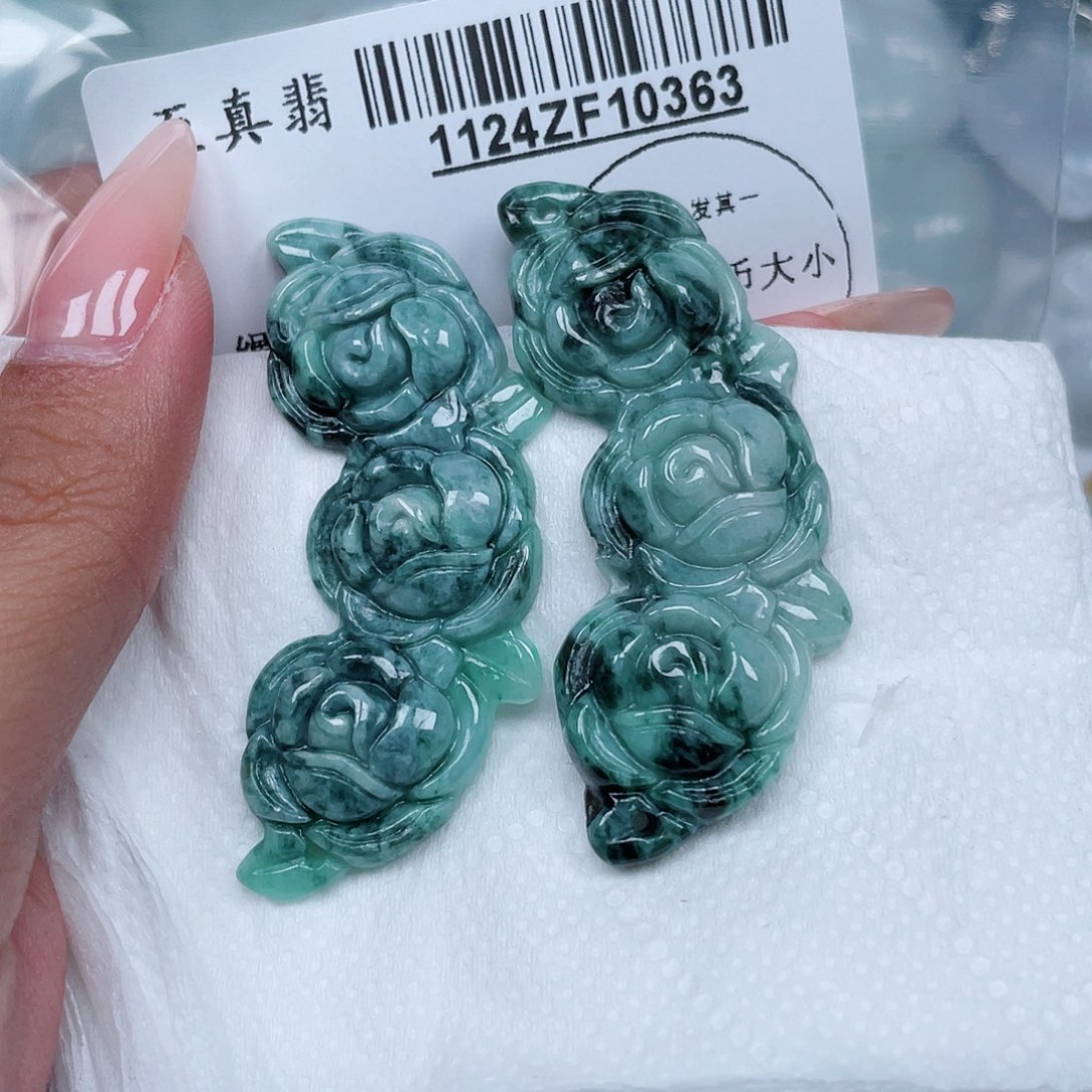 翡翠未镶嵌吊坠(不含链)