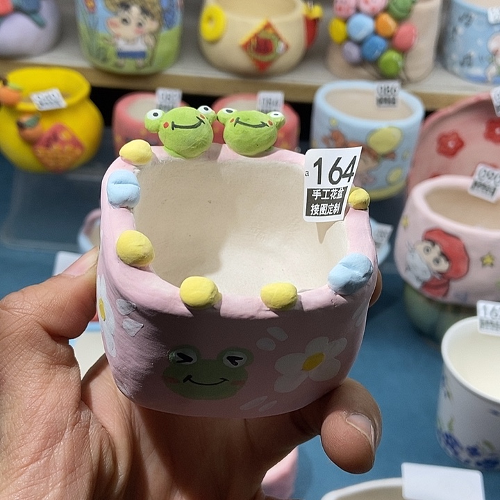 红陶164 接图定制 手工盆