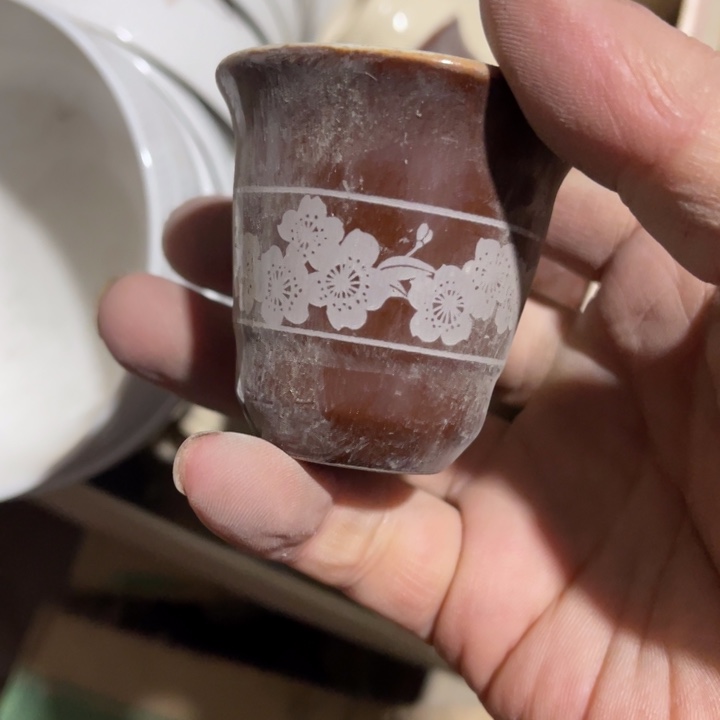 库存瓷器陶老白汾酒杯10个