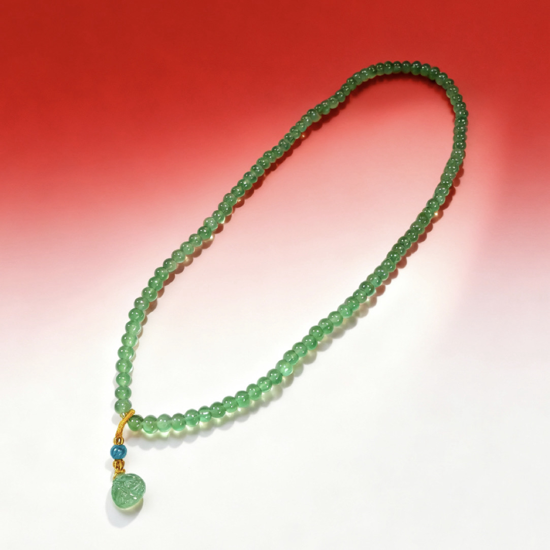   MY. 青绿小米珠项链 A129-SYL-1A