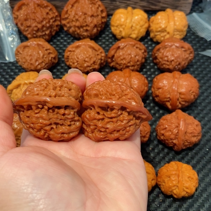 文玩核桃把件这****y42.6尺寸大官帽1320