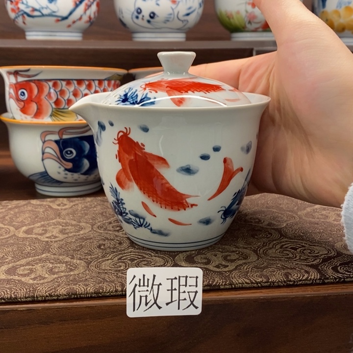 釉下老陶泥手工绘制