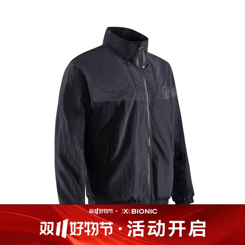 XBIONIC教练夹克四季款宽松防风防泼水透气运动潮流立领翻领男款