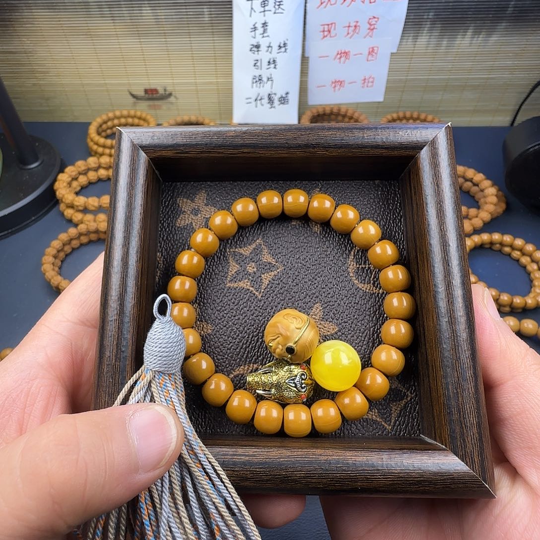 猴头核桃手串老型➕单株➕三通➕流苏