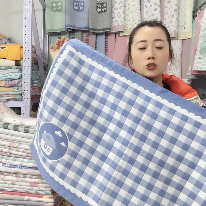 棉特价促销蓝色小房子