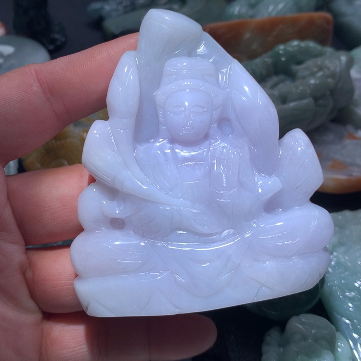 翡翠未镶嵌颈饰保真天然A货翡翠