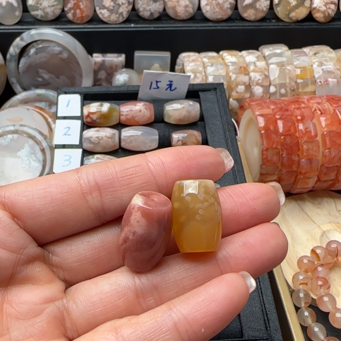 亮***晶玛瑙/玉髓合金套链