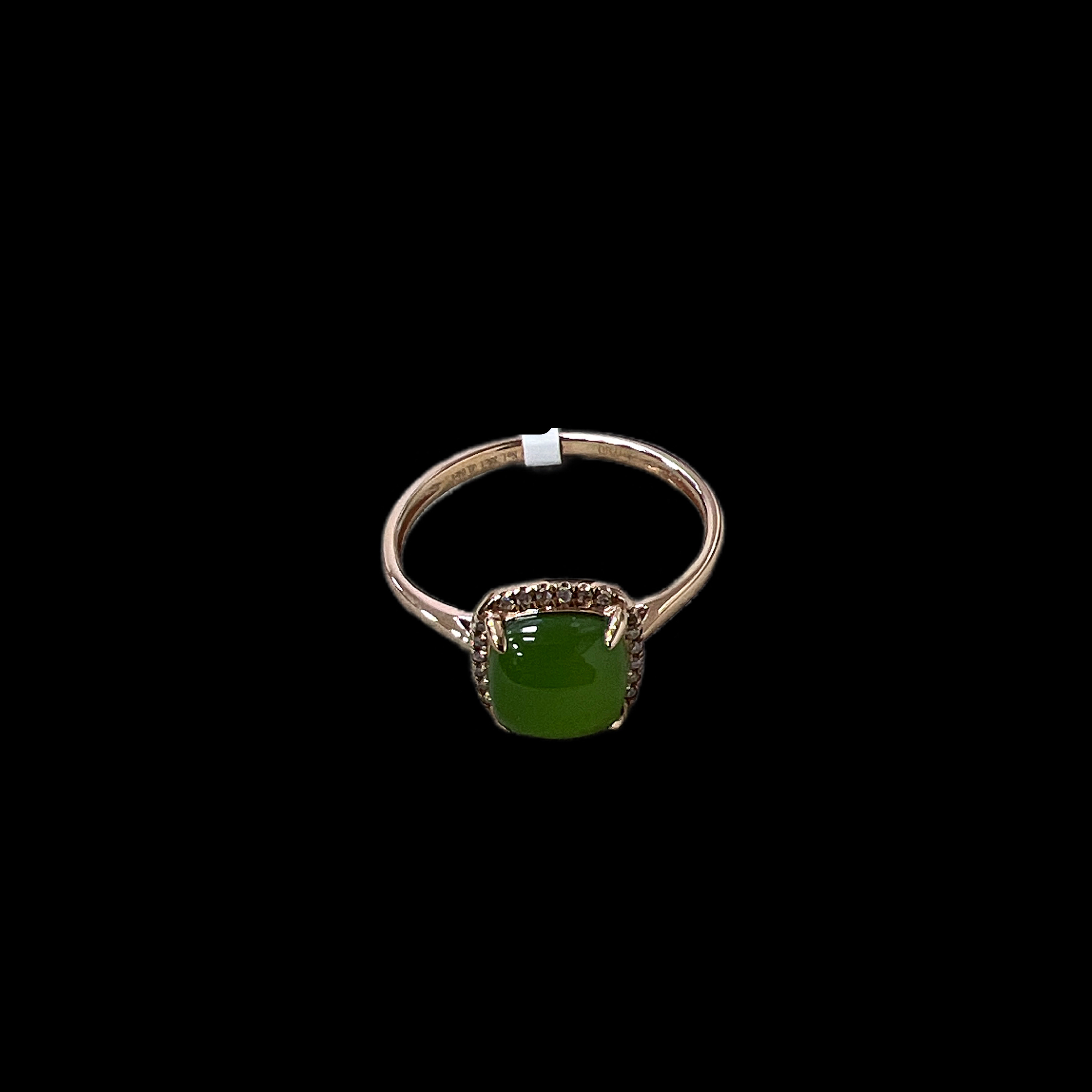 V6288 碧玉18K戒指（孤品）.