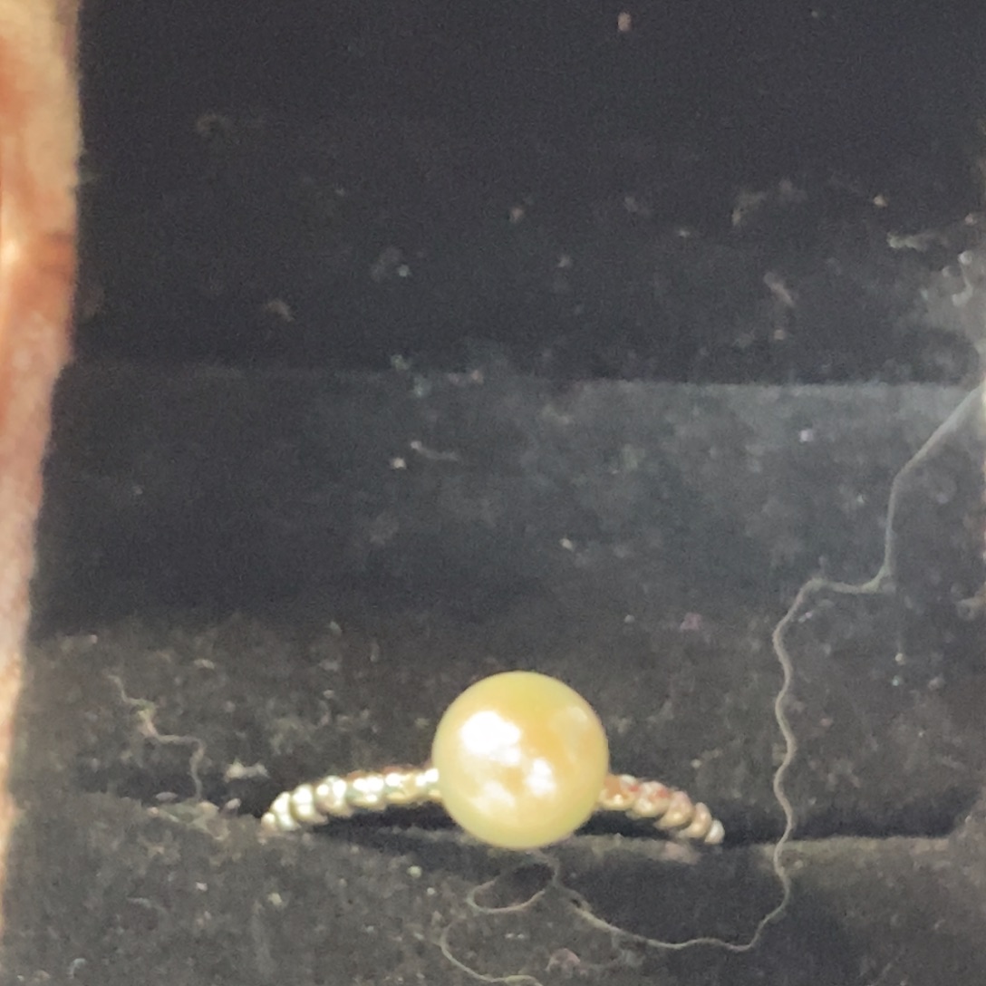 海水珍珠戒指银S925镶嵌