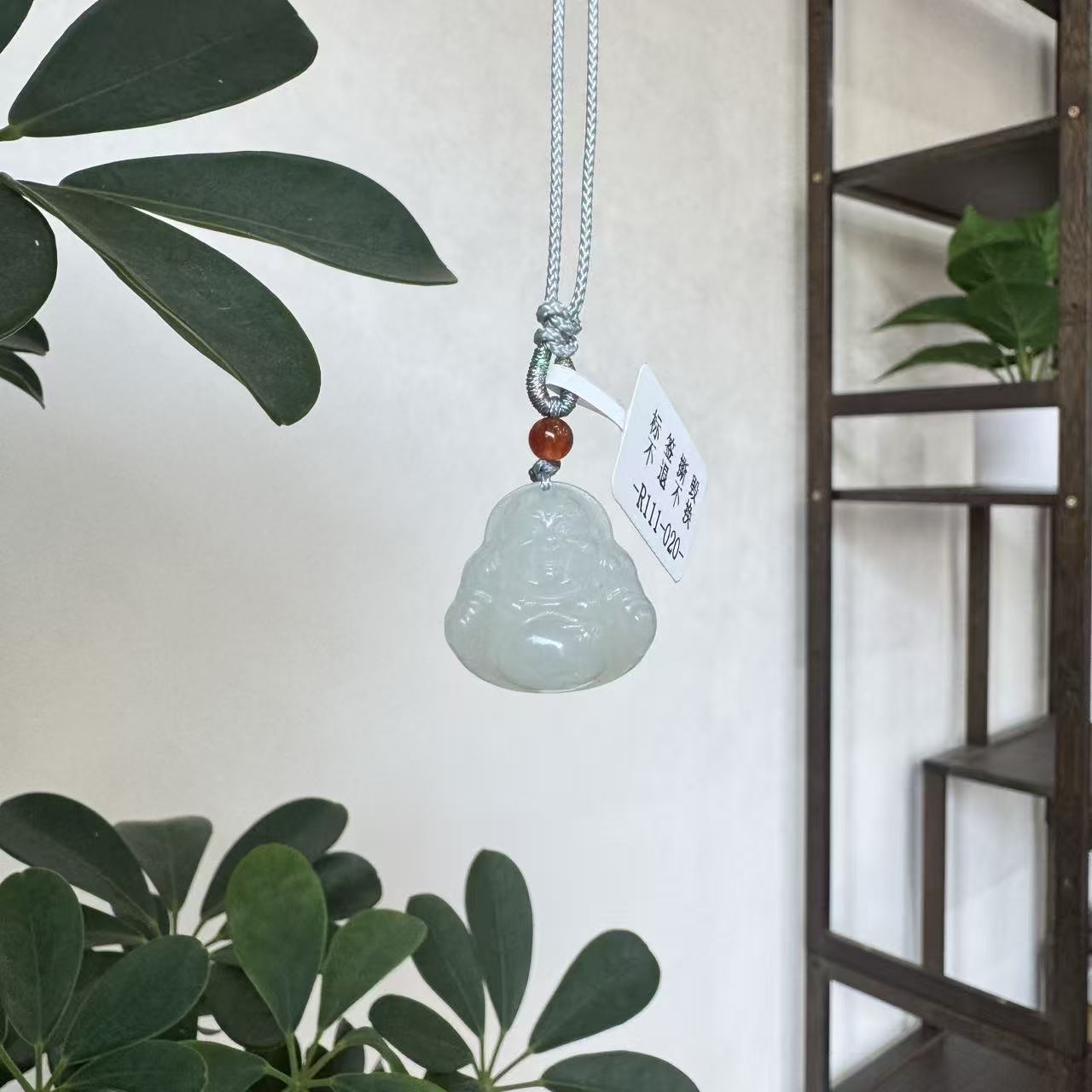 【润家玉】和田玉佛公吊坠挂件含绳子多样性发其一R111-020