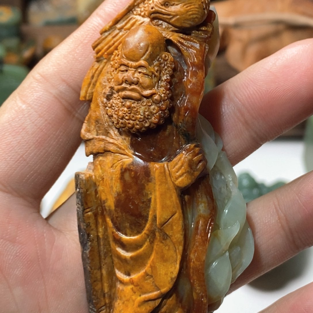 岫岩河磨玉（透闪石质玉）把件未镶嵌装****部