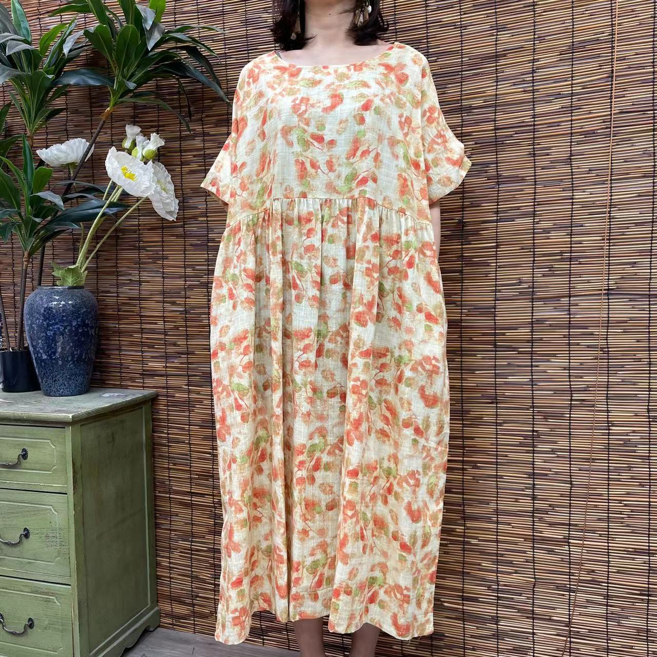 2925新款春夏遮肉显瘦洋气减龄连衣裙QZ