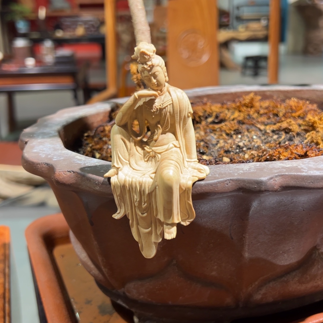 成套家具红酸枝木类黄杨木水月观音