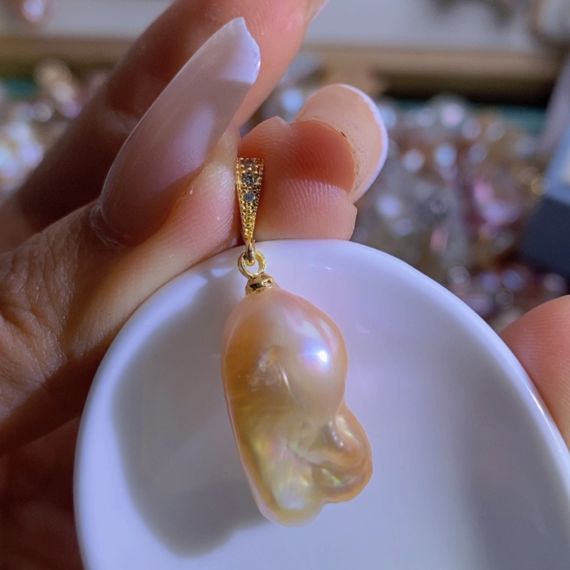 【闪购商品】淡水珍珠天然淡水（微瑕）合金