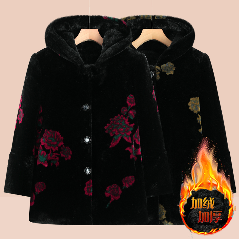 奶奶装冬装加厚棉衣中老年人妈妈冬季加绒棉袄抗寒老太太保暖衣服