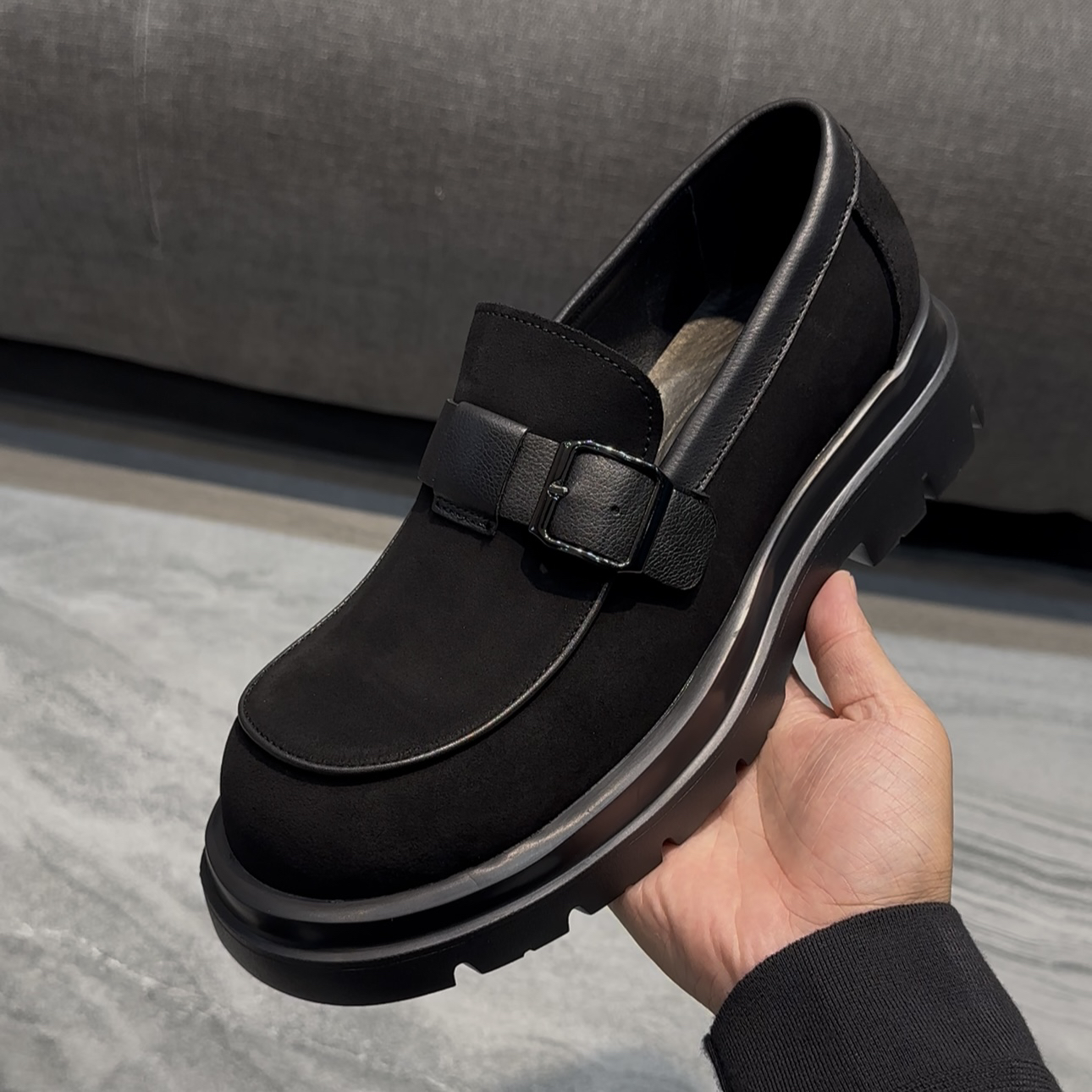 时尚休闲皮鞋男款手工皮鞋商务休闲舒适