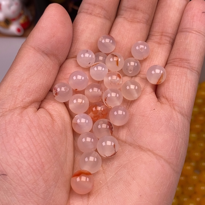 未镶嵌红水草玛瑙玛瑙/玉髓100个卡8