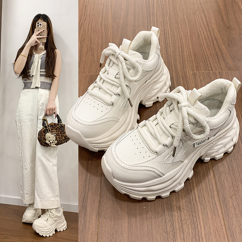 女款韩系显腿长老爹鞋小白鞋夏季老爹鞋女ins网红