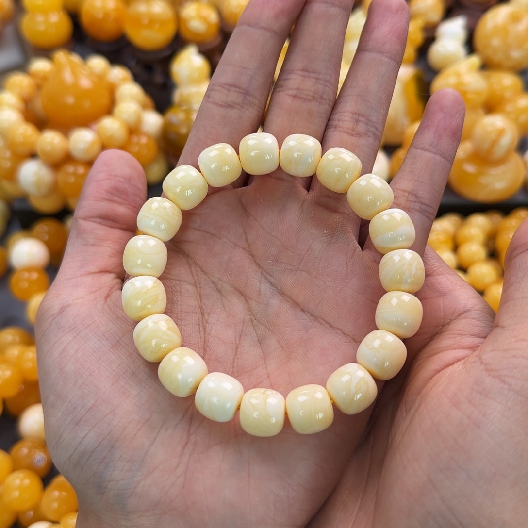 琥珀未镶嵌珠宝奇石12mm同料