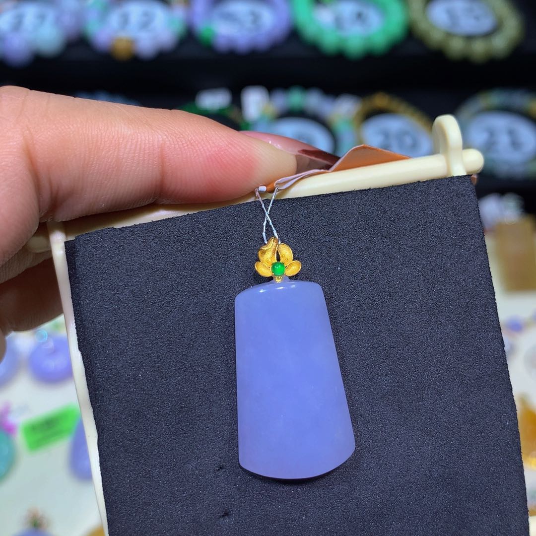 翡翠18K金镶嵌手链