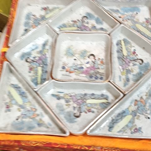 摆件风**阻陶瓷摆件不固定一套