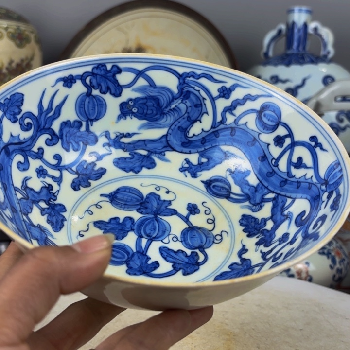 珍藏精品汝窑盘漏漏漏风**平