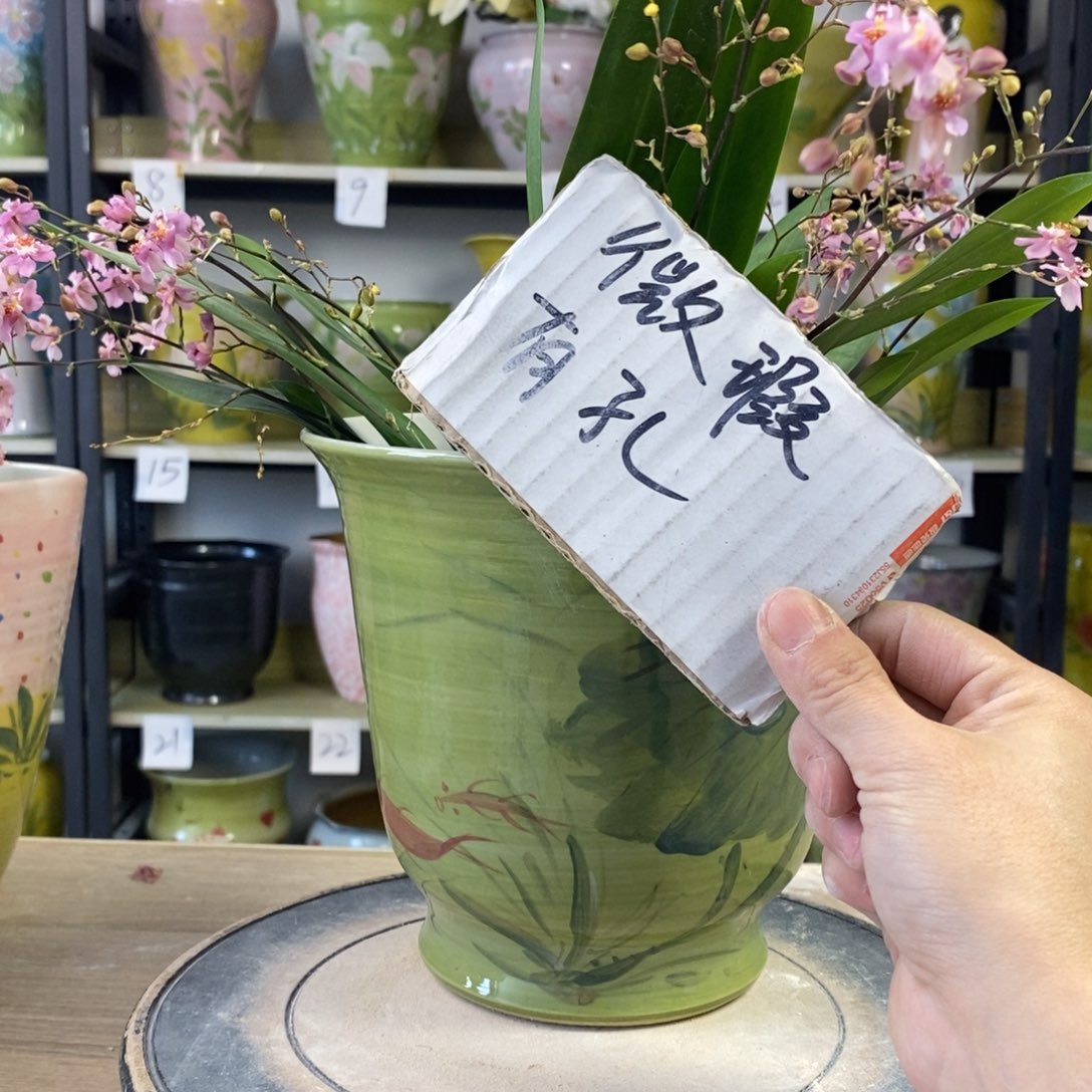 景德镇手工手绘陶瓷花盆