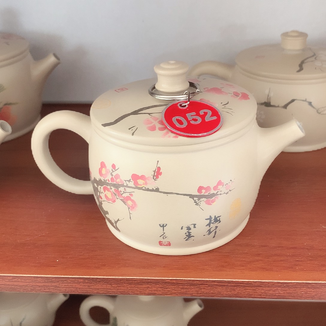 云南建水紫陶彩填壶052