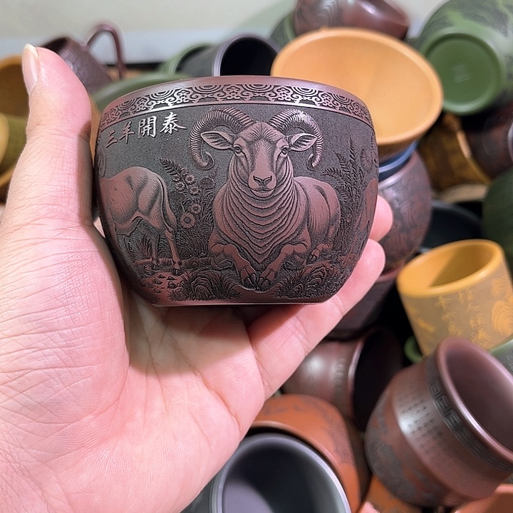 茶杯紫砂全手工紫砂主人杯