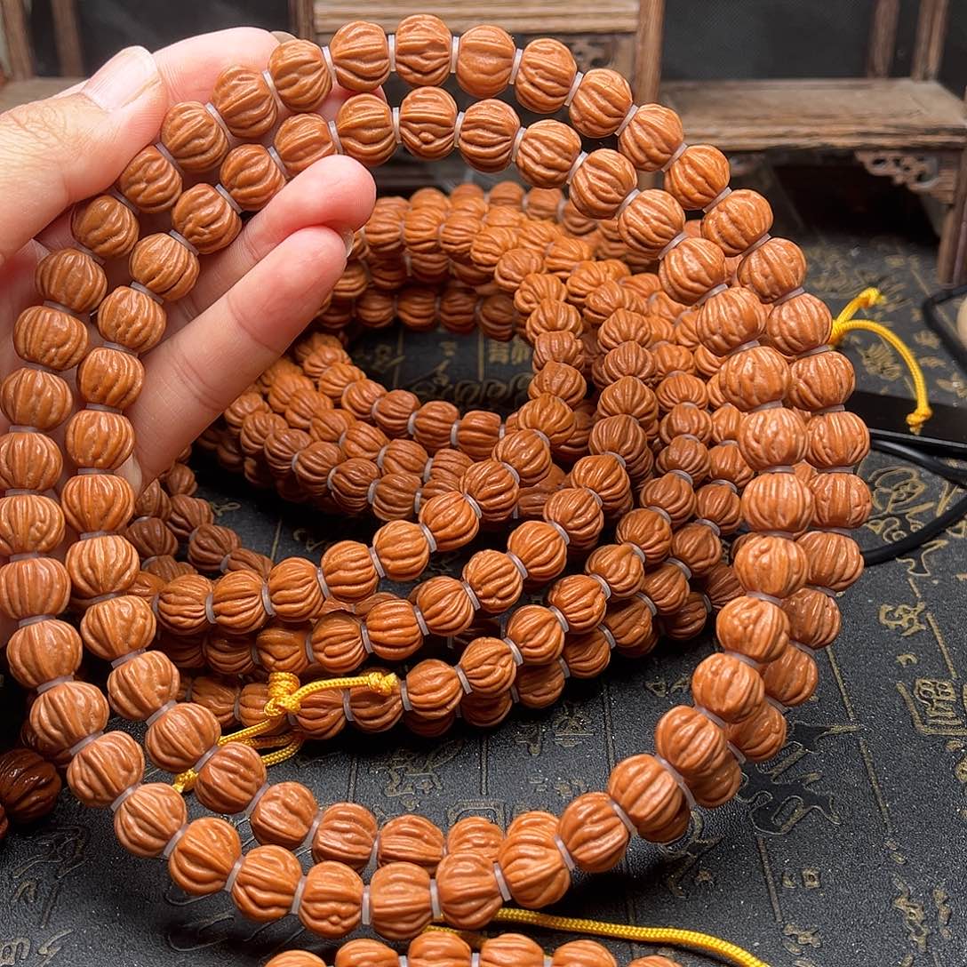 吊坠桃核佛手72薄挂