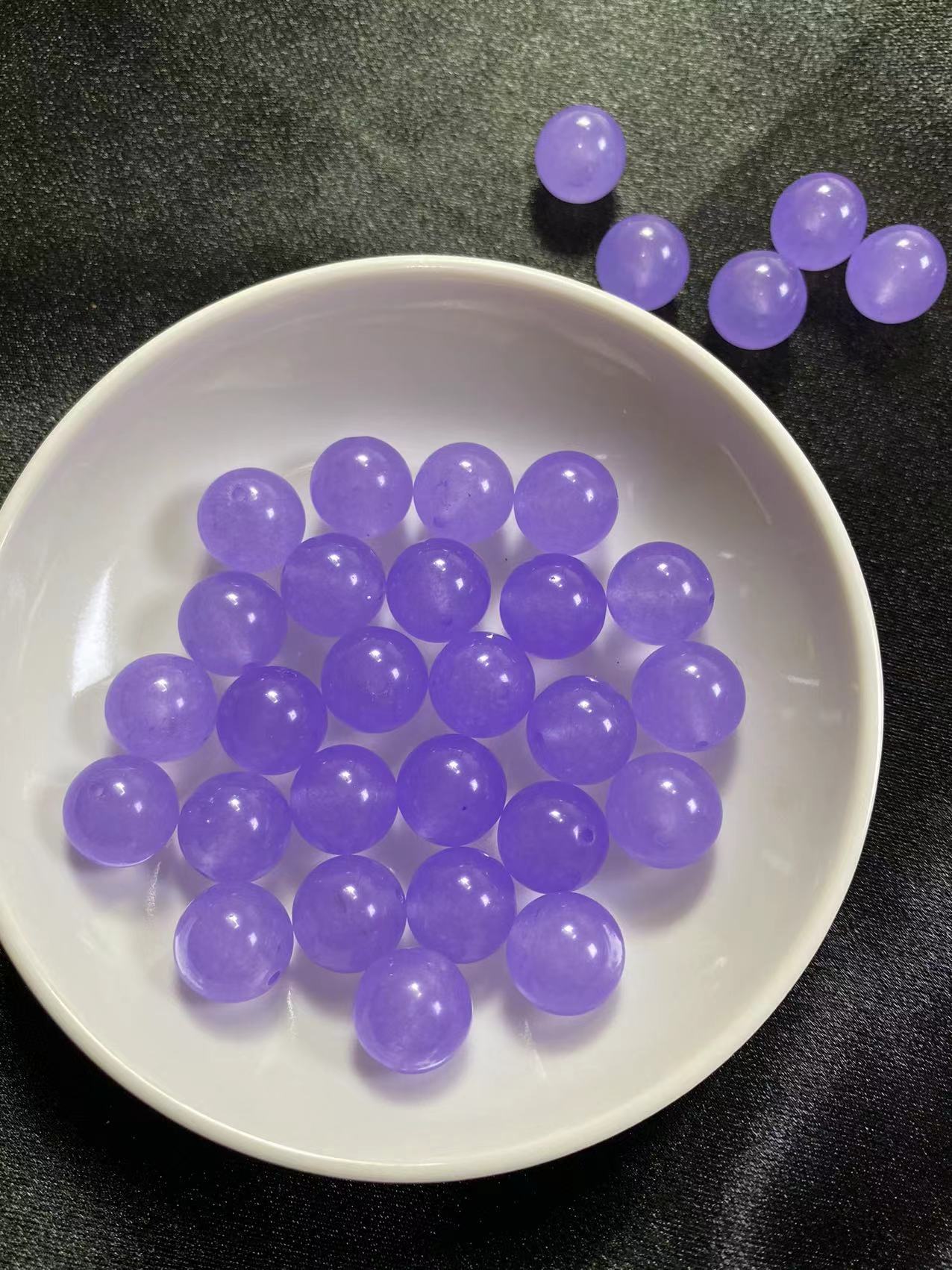 卡12+紫罗兰珠子（一颗）散珠批发手串多样性发货