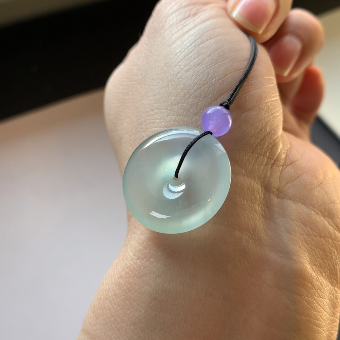 翡翠颈饰未镶嵌天然缅甸翡翠吊坠23-5.8