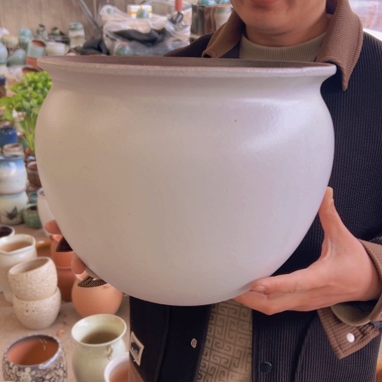 紫砂花盆高24口30————