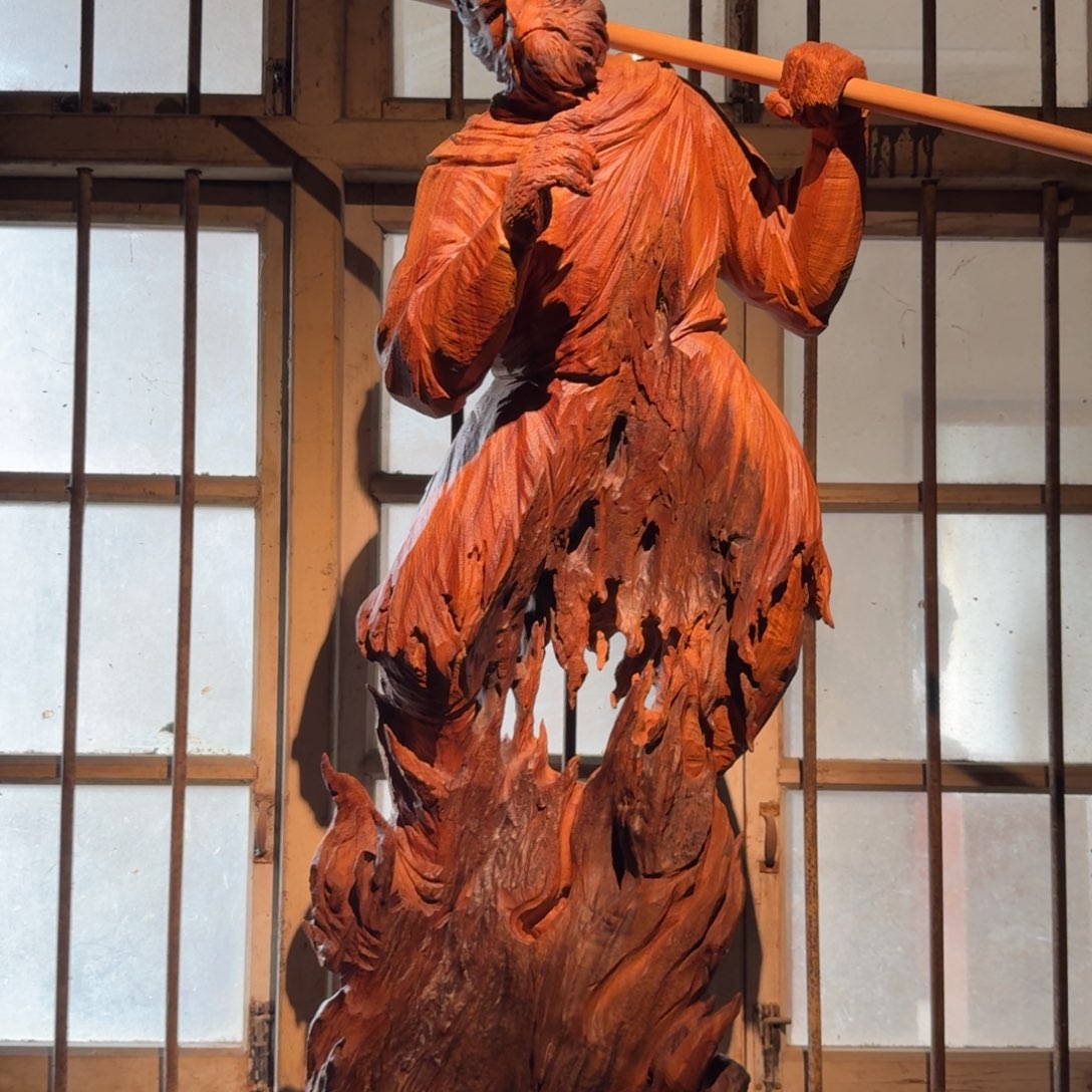 K***1香榧木陈化红心樟大圣悟空