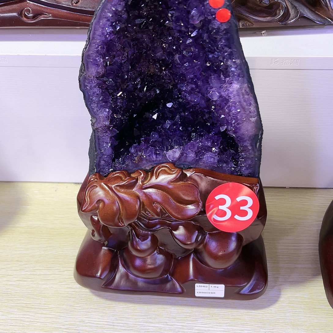 大型摆件（非配饰）紫晶未镶嵌晶